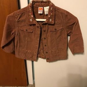 Cute brown corduroy jacket